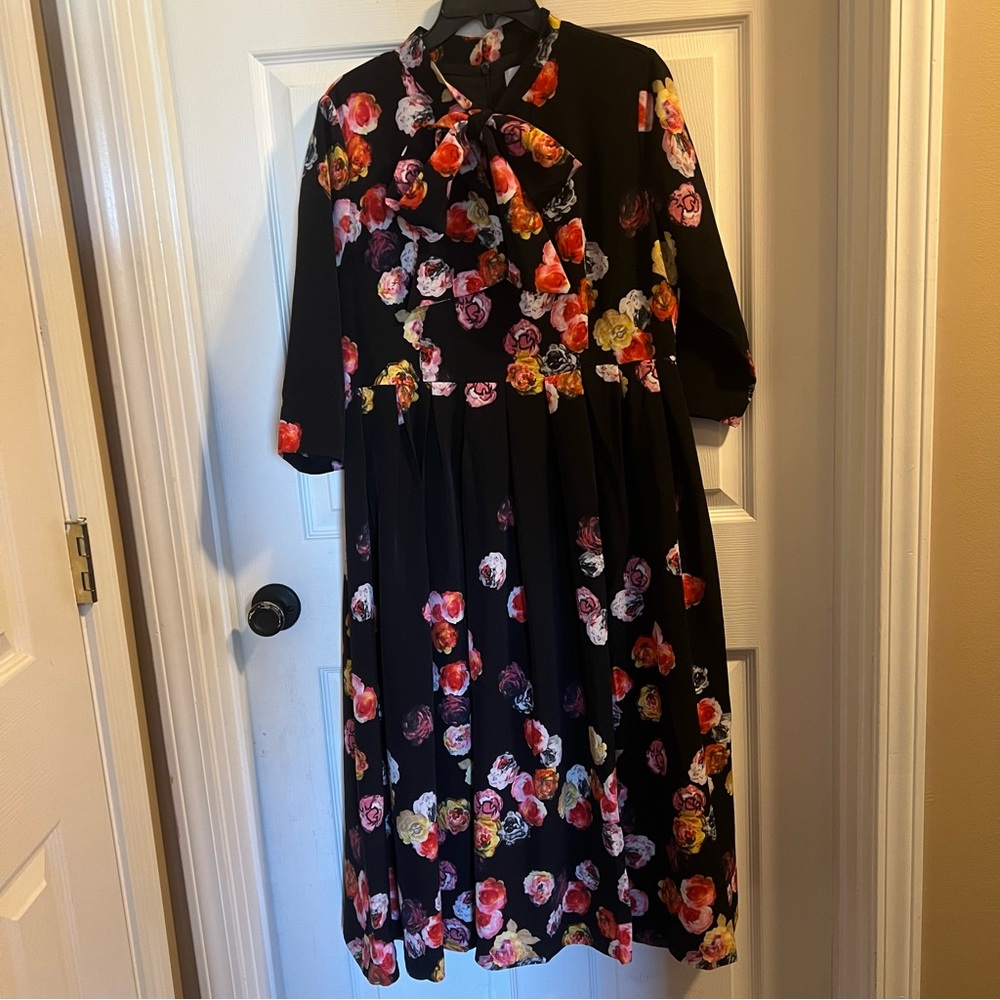 Dainty Jewells Floral Dress with Bow